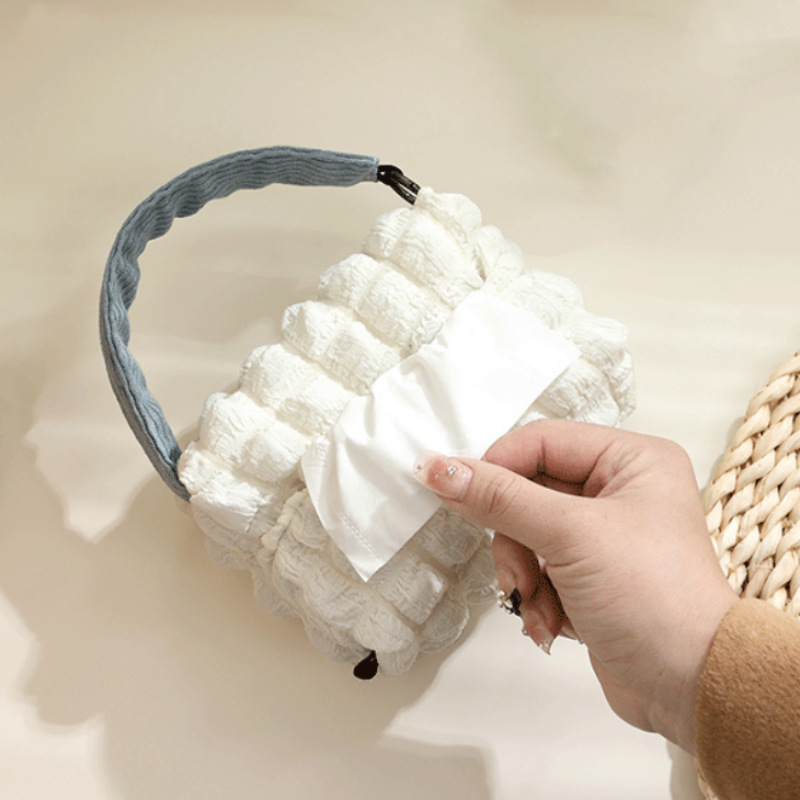 汽车后座收纳袋汽车纸巾架悬挂餐巾架布艺纸巾盒纸巾袋汽车抽纸盒详情3