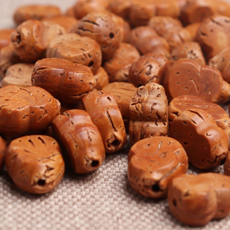 玲珑阁桃核 龙纹桃核 diy桃篮子 花边桃蓝摇篮桃篮儿童手链详情17