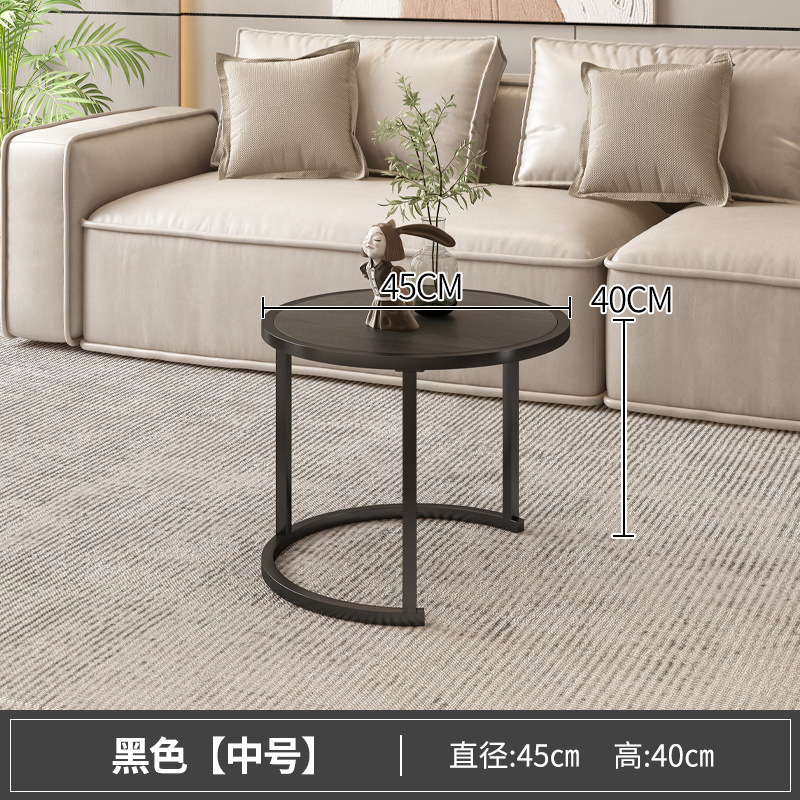 茶几简约现代小户型网红轻奢金属可移动卧室小圆桌子客厅家用边几 pic 18