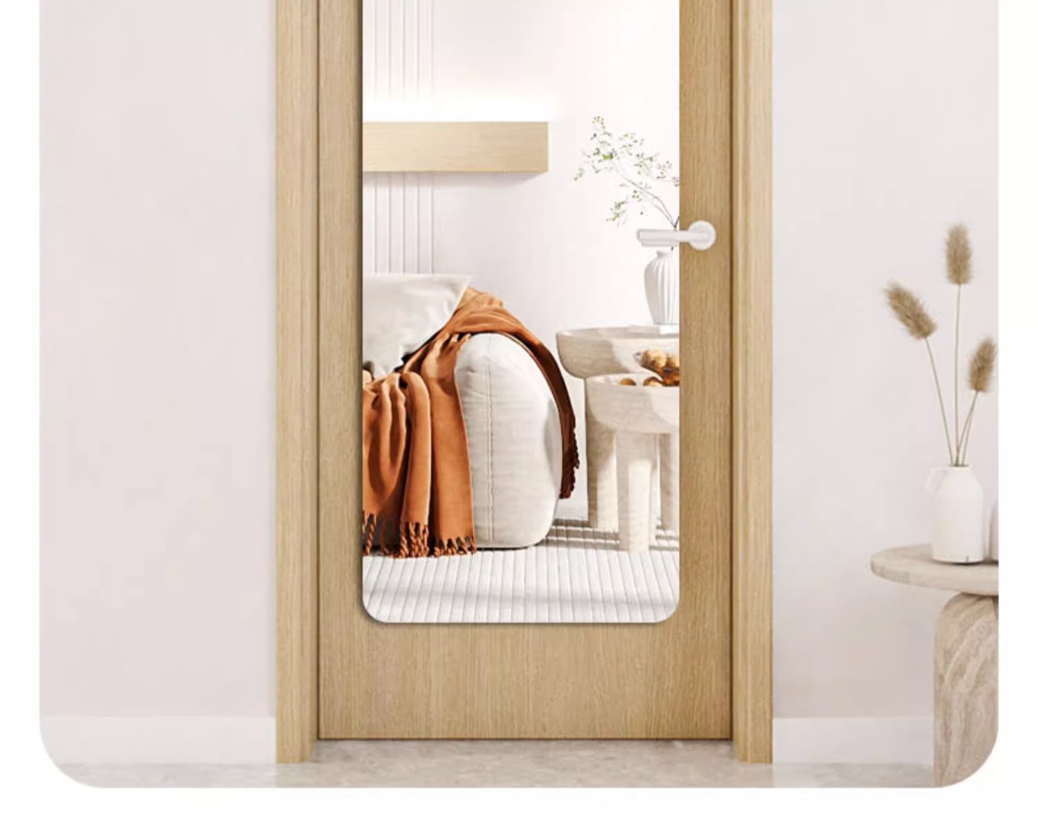 亚克力镜子贴墙自粘穿衣镜壁挂式软镜子宿舍挂墙全身镜大号化妆镜详情16