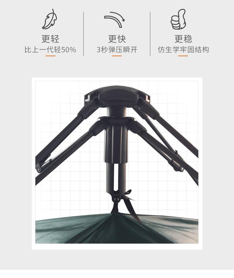 户外帐篷装备野外3-4人野营室内双人全自动露营加厚防雨防晒沙滩详情3