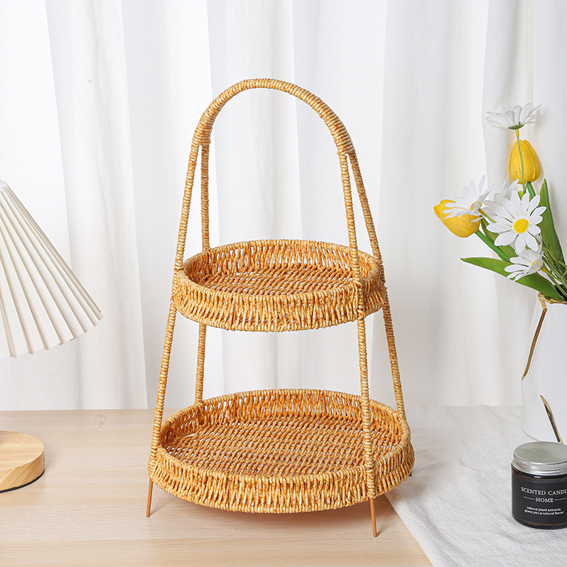 Multi-functional plastic fruit plates, fruit baskets, snack plates, draining dried fruit boxes, solid wood dried fruit boxes, and household fruit plates are available in multiple colors pic 7