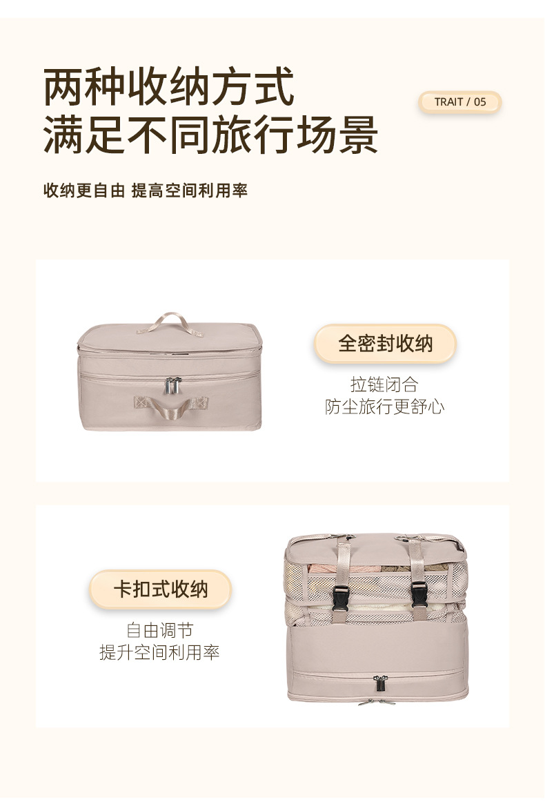 多功能旅行分层收纳袋折叠衣物鞋子内衣裤挂袋酒店便携储物袋日用百货收纳防尘详情7