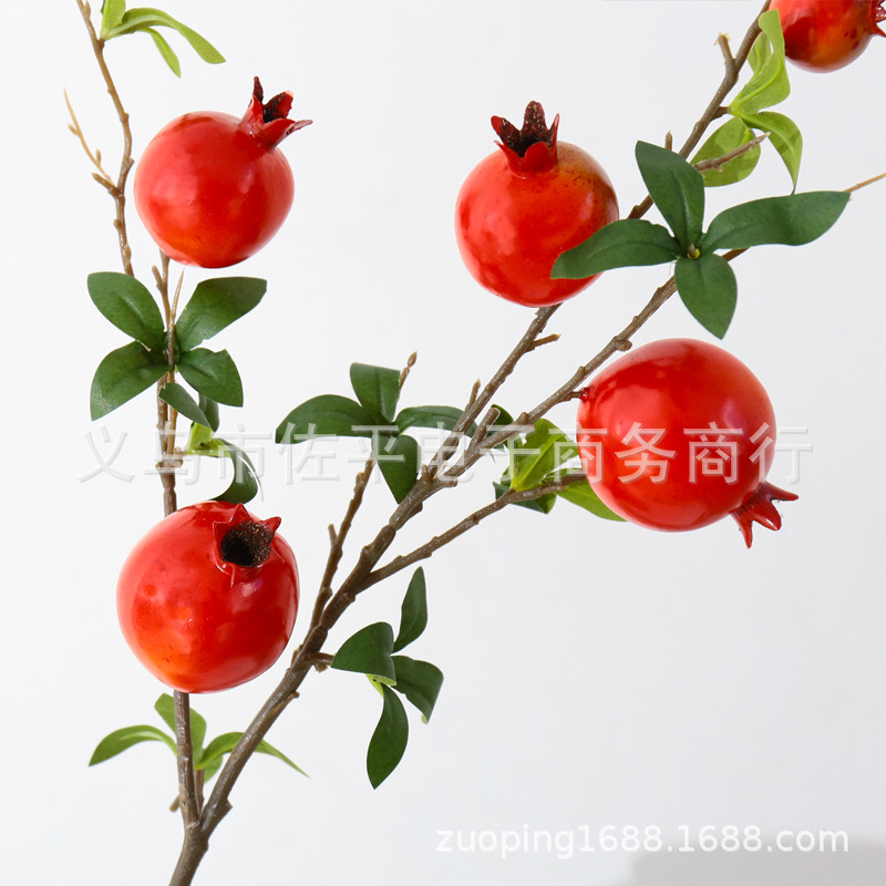 Direct sales from the manufacturer of auspicious home decorations, New Year floral soft furnishings, artificial flower ornaments, and artificial pomegranate fruit branches pic 4