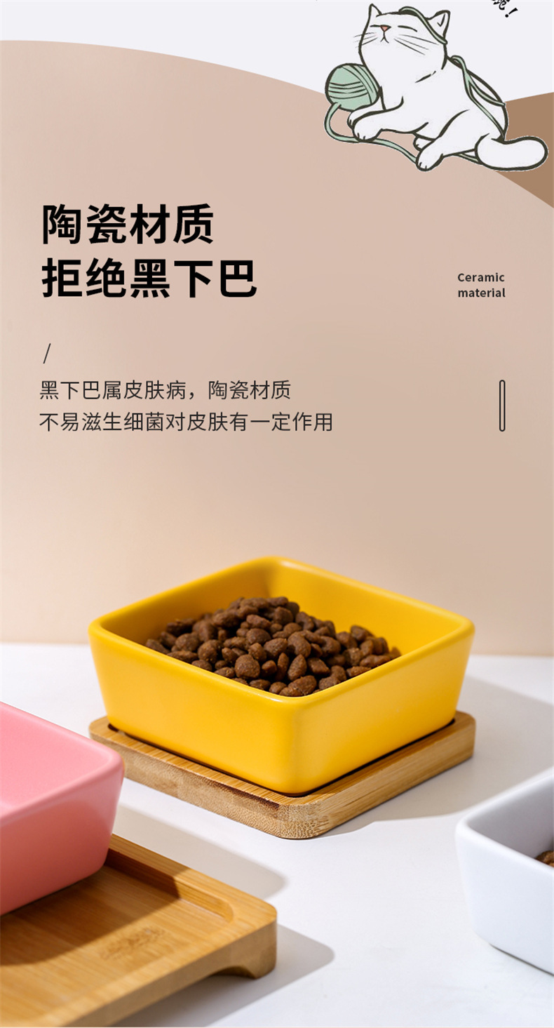 宠物彩色食盆宠物用品喂食碗宠物碗宠物自动喂食器宠物食盆耐用实用多色款详情3