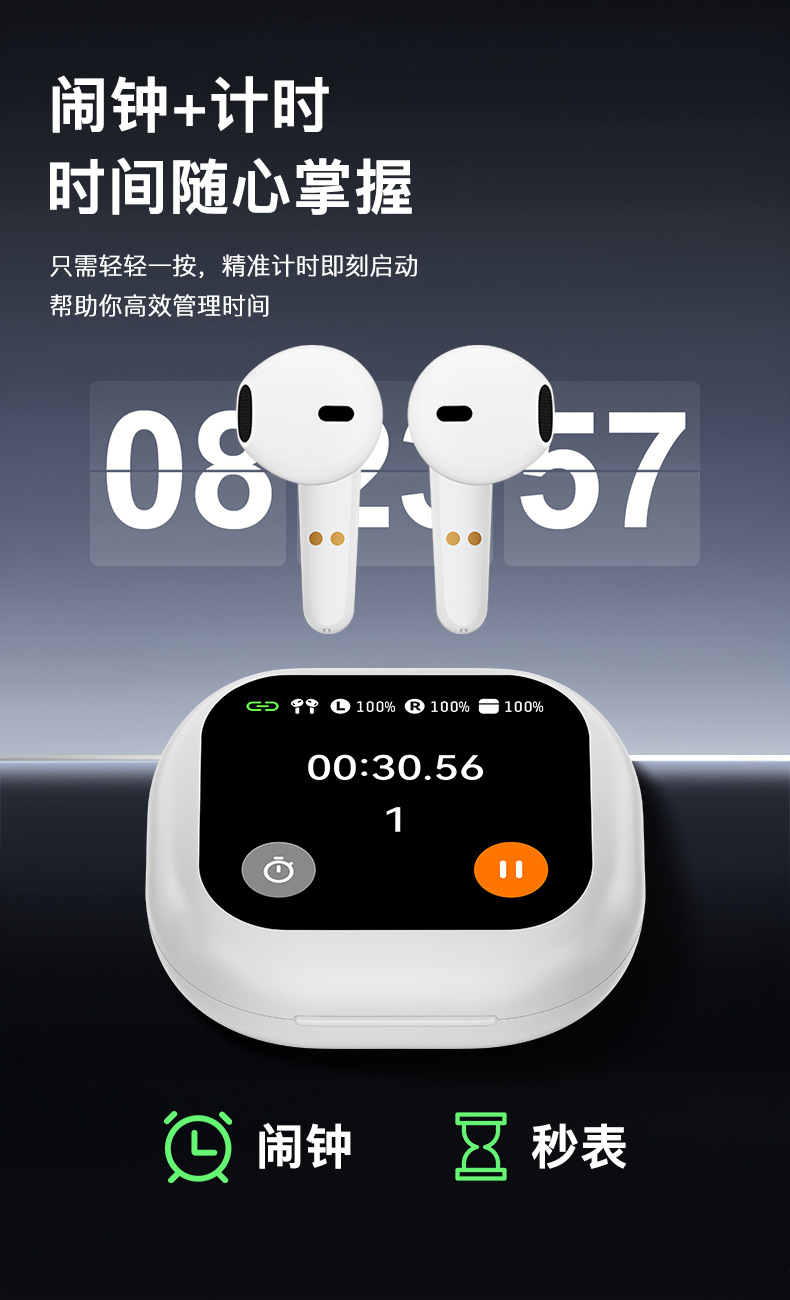 AI Translation Headphones M94 Wireless Ultra-Long Battery Life Cross-border Private Mold Touch Screen Bluetooth Headphones Non-in-ear Smart 5.4 pic 19