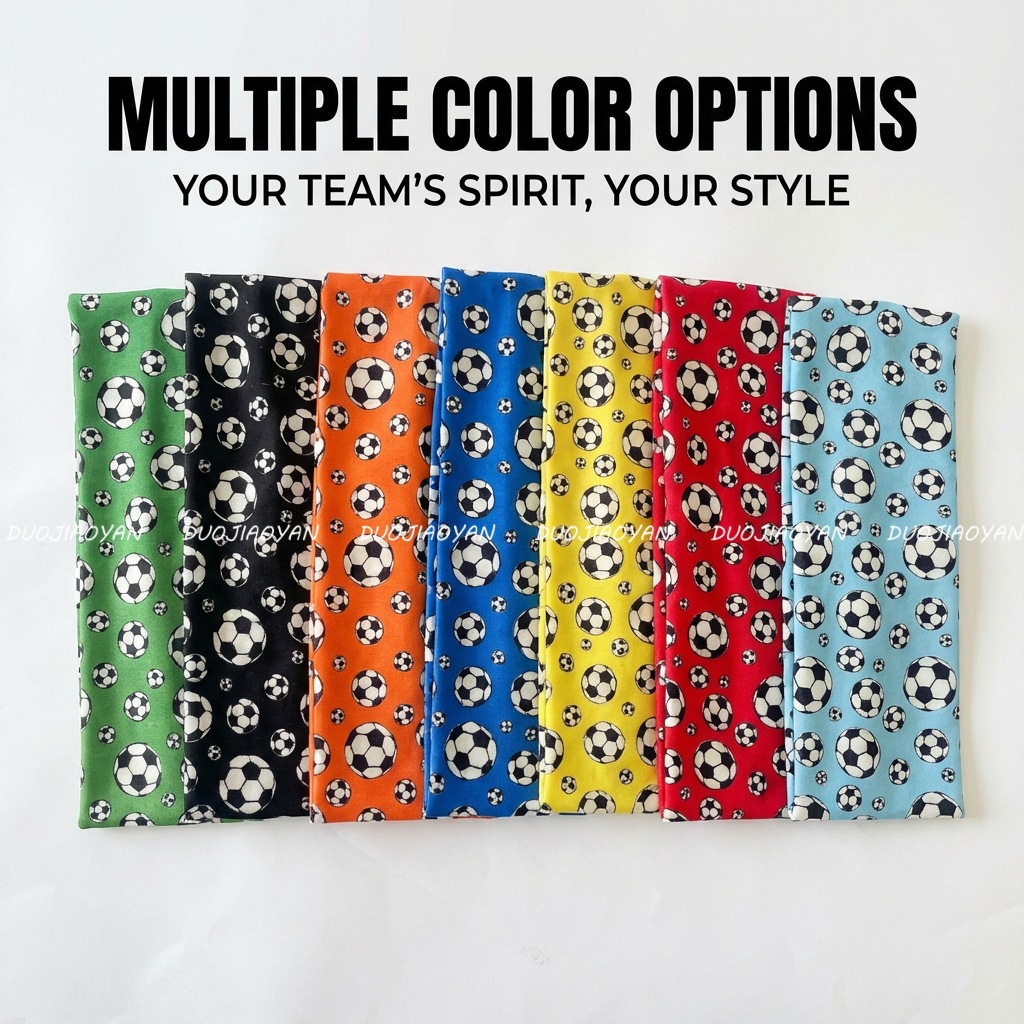 Cross-border best-selling football hair band, World Cup cheering headscarf, elastic sports hair band, unisex antiperspirant hair band pic 5
