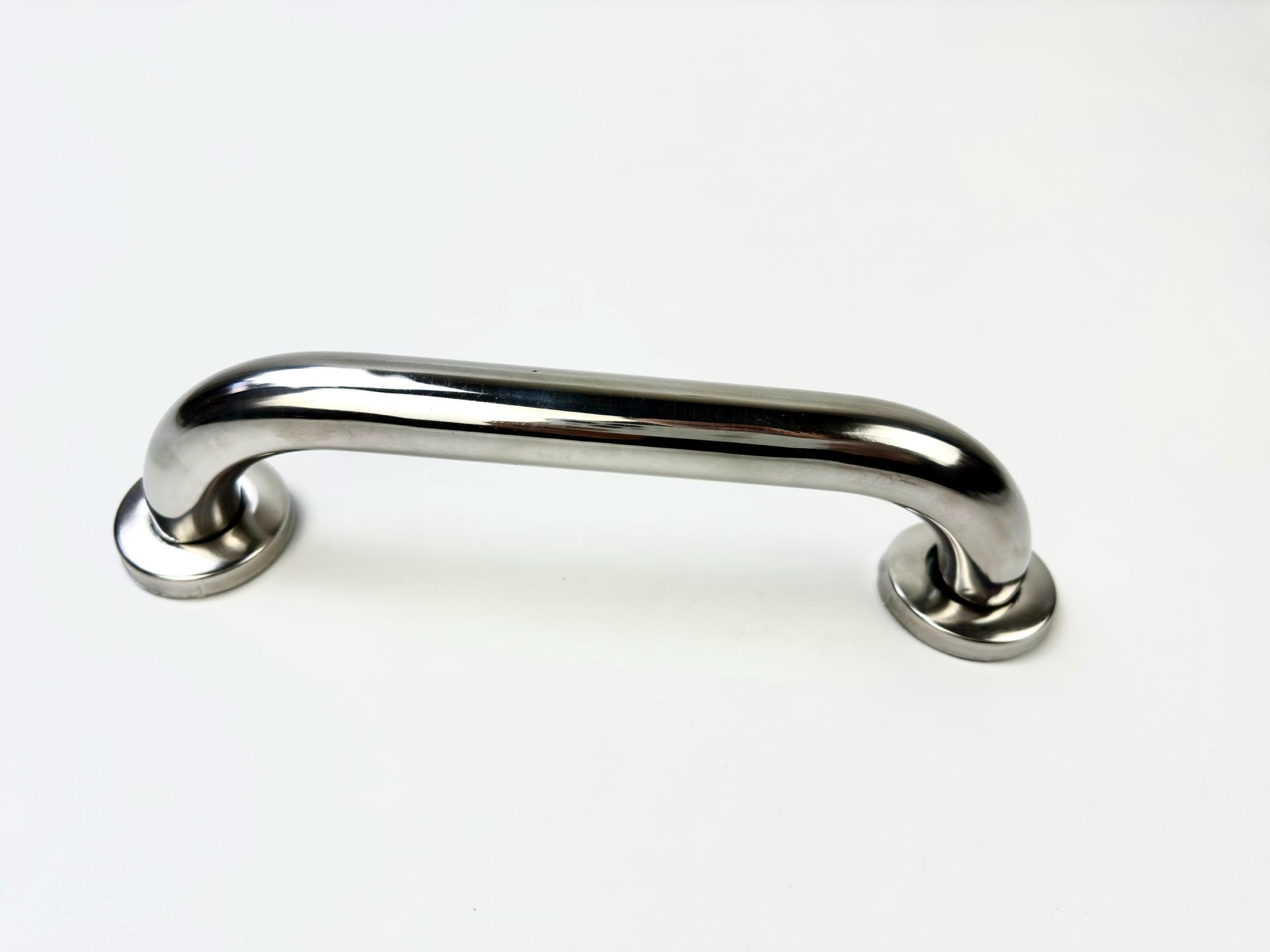 Factory wholesale thickened glass door elbow handles, security door wooden door handles, polished simple stainless steel handles pic 11