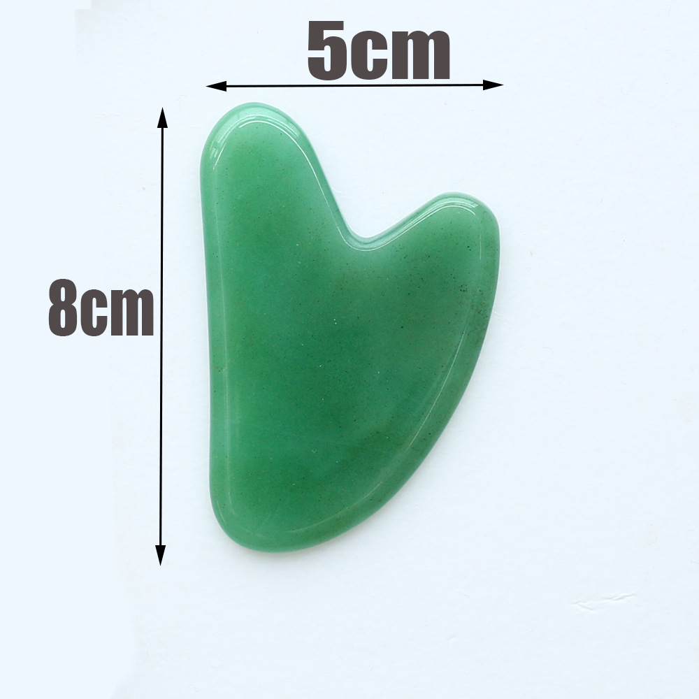 玉石刮痧板绿东陵刮痧按摩工具面部按摩身体刮痧保健按摩用品皮肤护理详情1