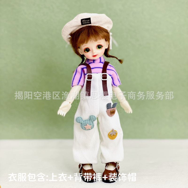 6分bjd娃娃换装衣服洛丽塔套装30厘米洋娃娃裙子连衣裙制服女仆装详情20