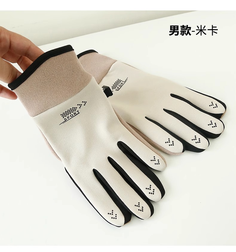 手套女骑行手套冬季保暖手套加绒加厚户外骑车防滑防泼水可触屏详情22