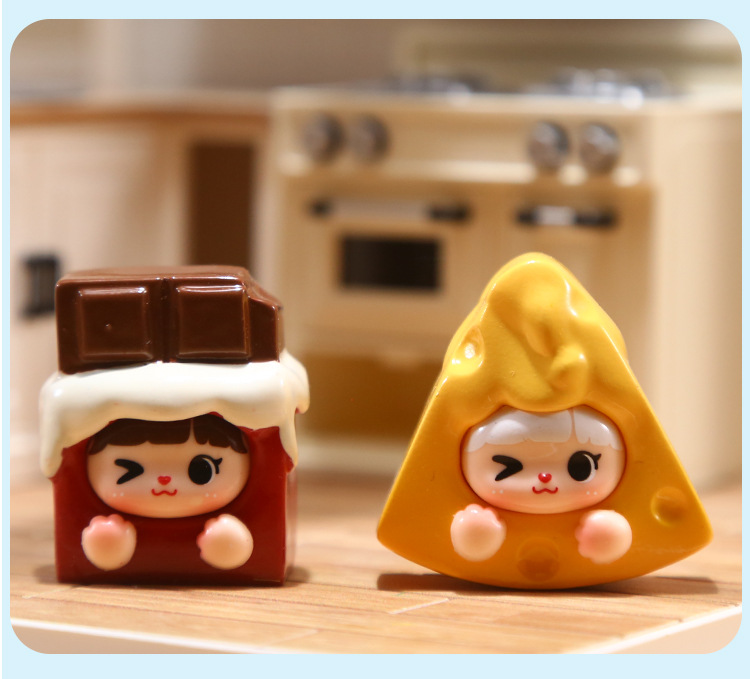 The cute and colorful girl home desktop decoration items, figurines, trendy resin handicrafts, etc. have been transformed into cute blind boxes pic 14