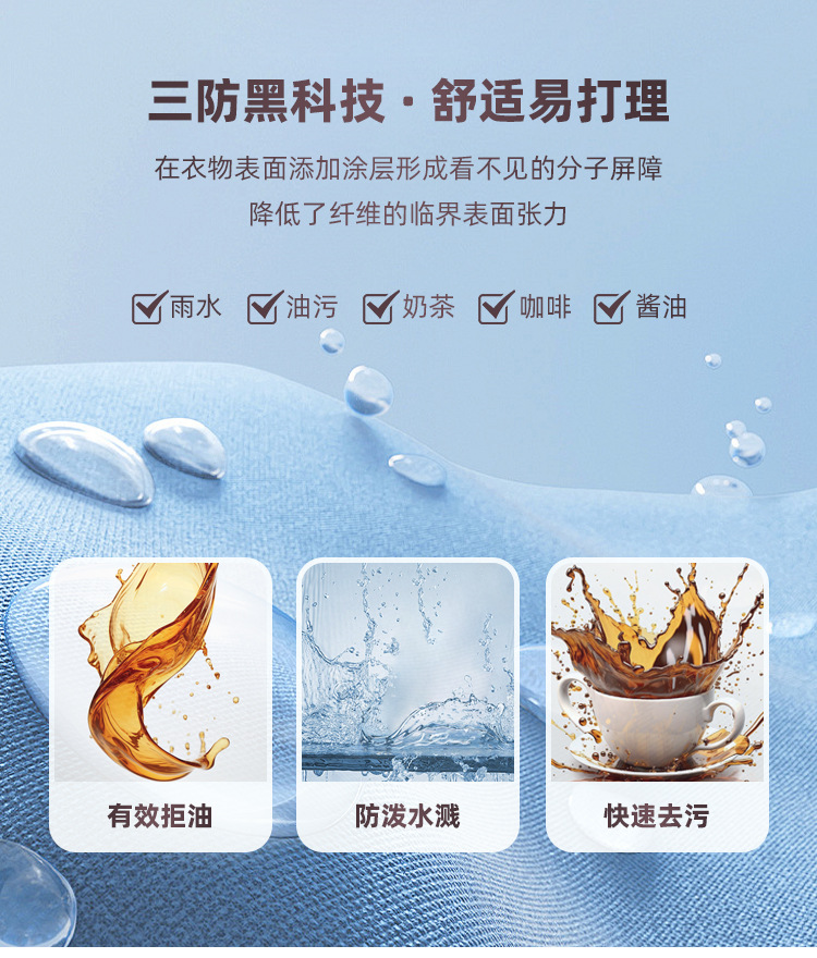 三防衬衫女夏季长短袖免烫休闲商务品牌同款外穿衬衣纯色一件代发详情6