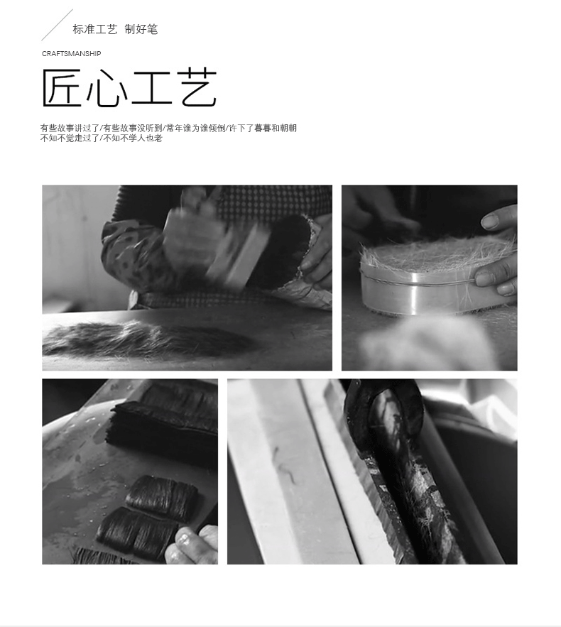 跨境亚马逊儿童美术套装10支塑料长杆水粉丙烯油画画笔尼龙材质DIY绘画工具详情11