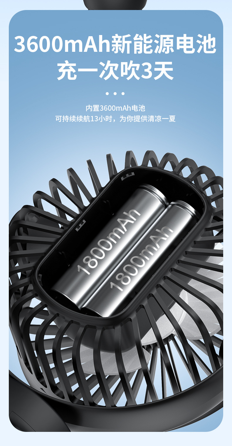 跨境户外婴儿车八爪鱼风扇usb桌面折叠手持迷你小便携式详情14