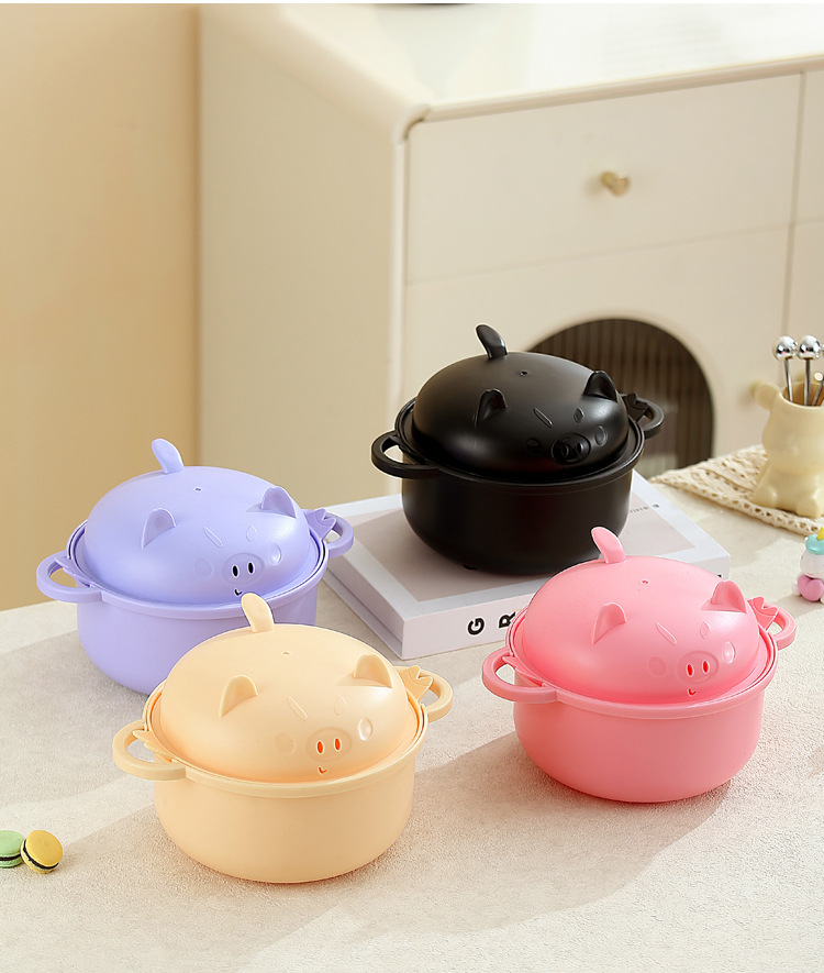 2025 nuevo cuenco de macarrón de burbuja puede ser microondas calentado estudiante bineared cute gran capacidad mezcla de macarrón instantáneo lik bowl pic 15