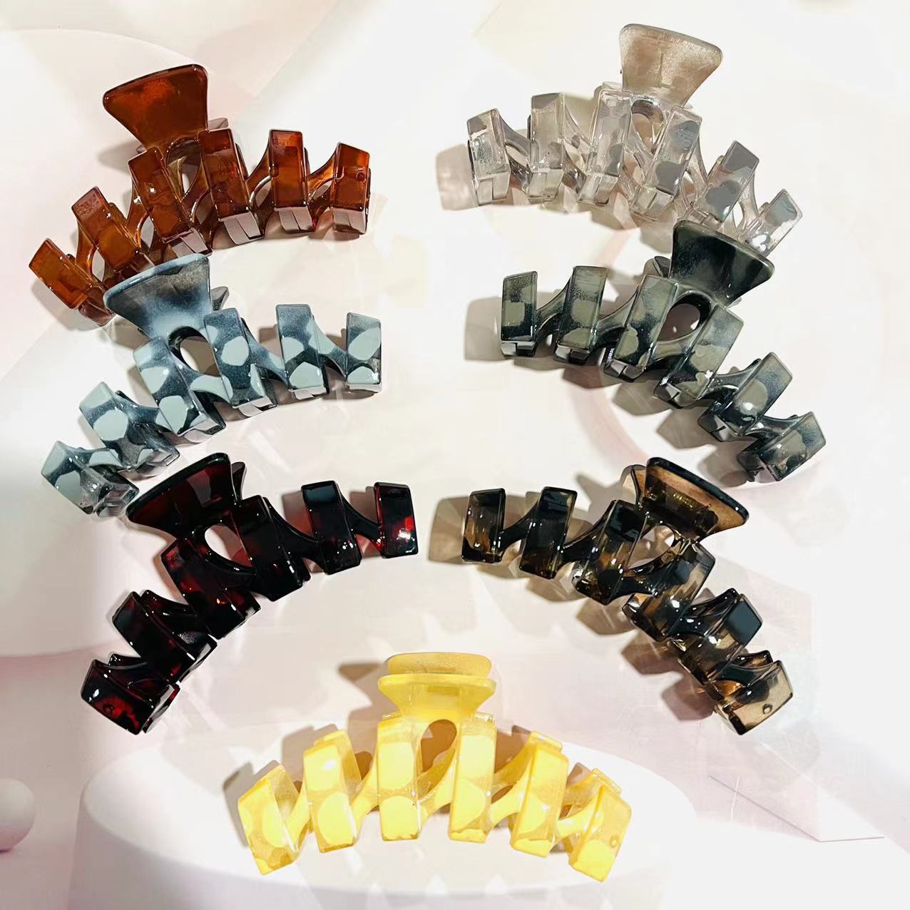 【 Zone 1-3 】M Clip Cover Net Gripper 12/ Pack 960/ piece French gripper Large High-end Feel Clip Cover Net ins student Clip Headwear Hair clip 2023 New Hair Gripper back of the head pic 7