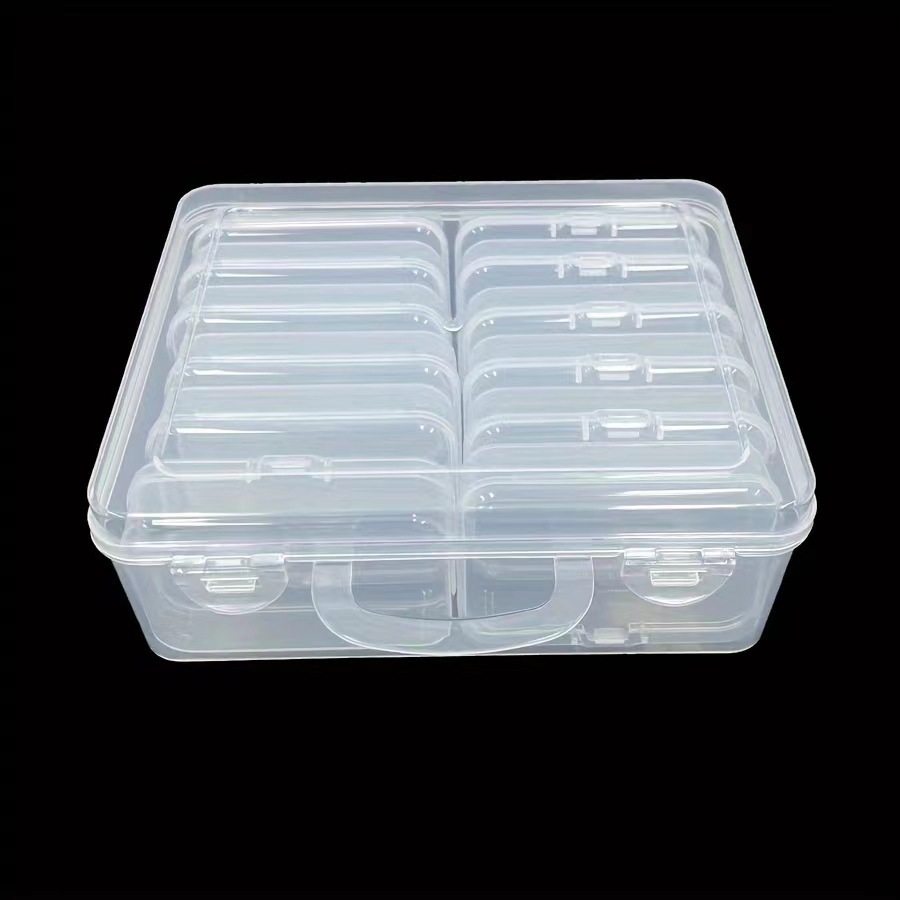 Handmade diy small accessory storage box, detachable plastic transparent loose bead stud accessories, grid storage classification box pic 8