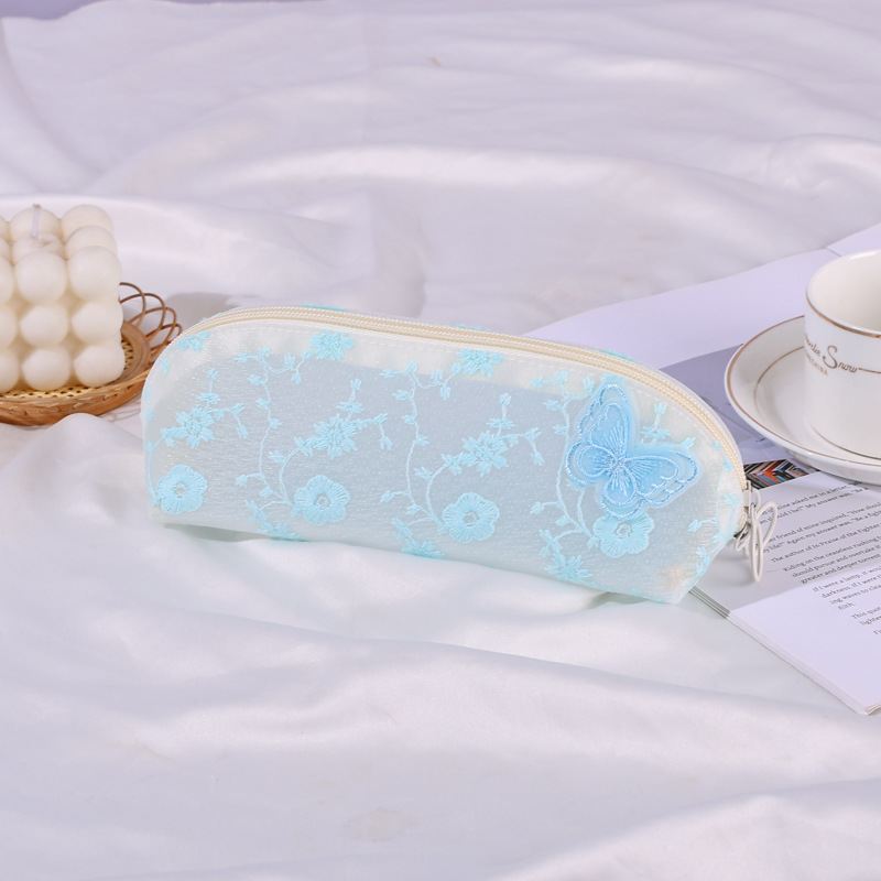 新中式国风刺蝴蝶绣磨砂笔袋轻奢铅笔盒文具盒2025学生女生收纳袋详情7