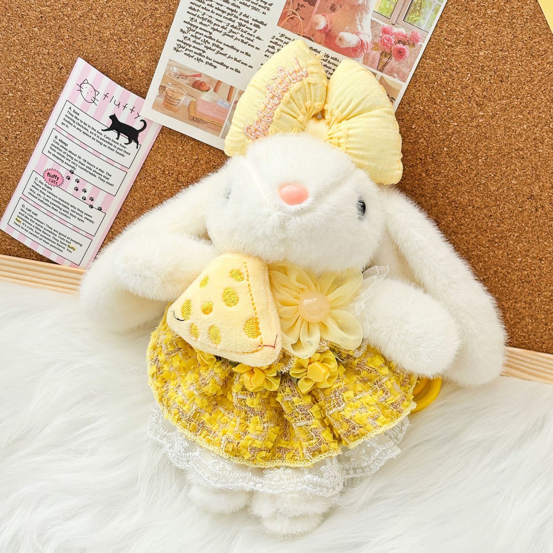 垂耳兔毛绒挂件小红书同款毛绒玩偶创意手工玩偶包包公仔挂件批发详情8