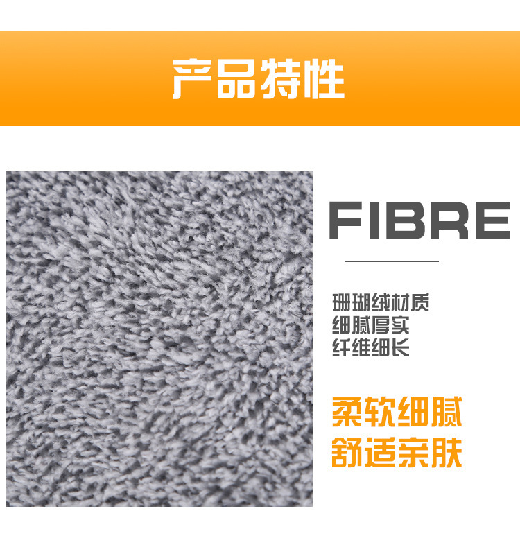 【 Chi Jia 】 Car wash gloves, waterproof rags, bear paw plush car towels, coral fleece gloves, car paint surface pic 6