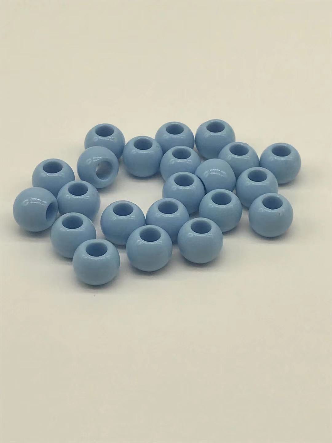 Large-hole round beads solid color spring color 10mm acrylic beads for children DIY handcrafted bead material, hole diameter 4.4mm pic 8