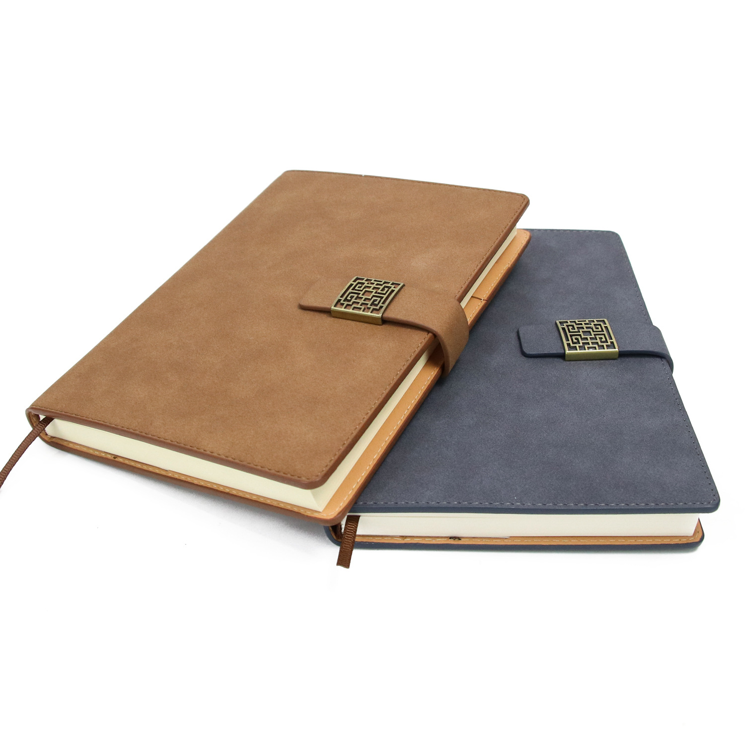 Customizable logo cross-border foreign trade exclusive leather diary A5 multi-color hardcover notebook pic 4