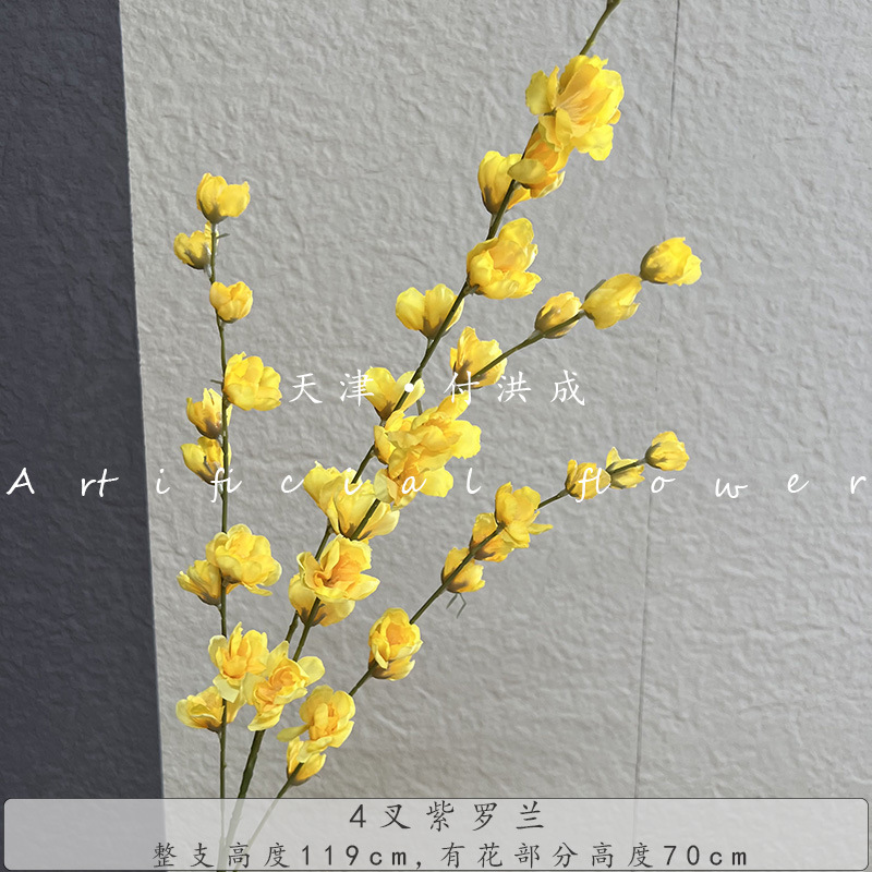 4-pronged violet, artificial rose, flying swallow, silk fabric, wedding hall, outdoor home decoration, ceiling flower wholesale bouquets pic 13