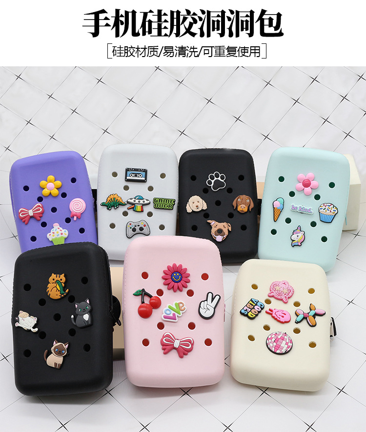 Cross-border bestsellers: stanley water Cup Silicone hole Bag, 40oz Ice Cup, loose change bag, outdoor exercise arm bag pic 2