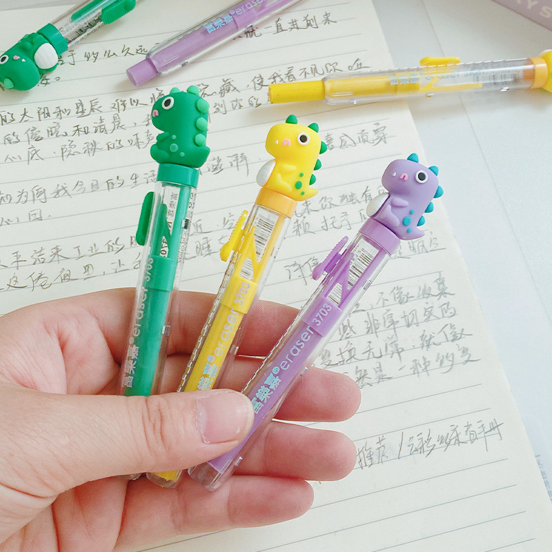 Cartoon DIY eraser, cute Japanese dinosaur eraser, student writing and modification eraser, office stationery wholesale pic 7