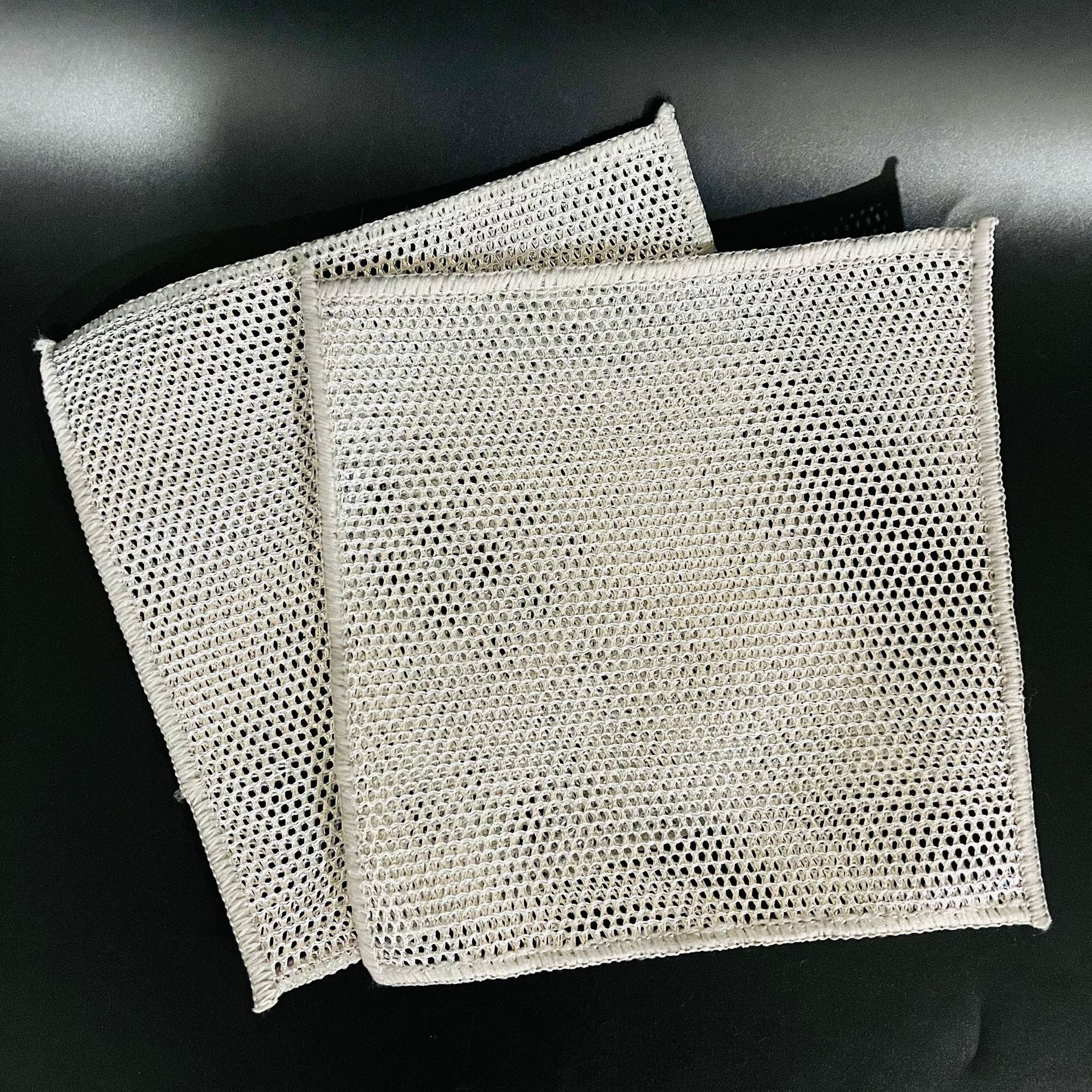 【 Zone 2-13 】20*20【 Silver Thread 】 Cloth 150/ bundle 3000/ piece Double-layer silver thread Fine small hole Scouring pad, Bing Lon silver thread Dishwashing cloth, Pot and bowl Scrubbing Douyin Bestseller 1 yuan wholesale pic 5