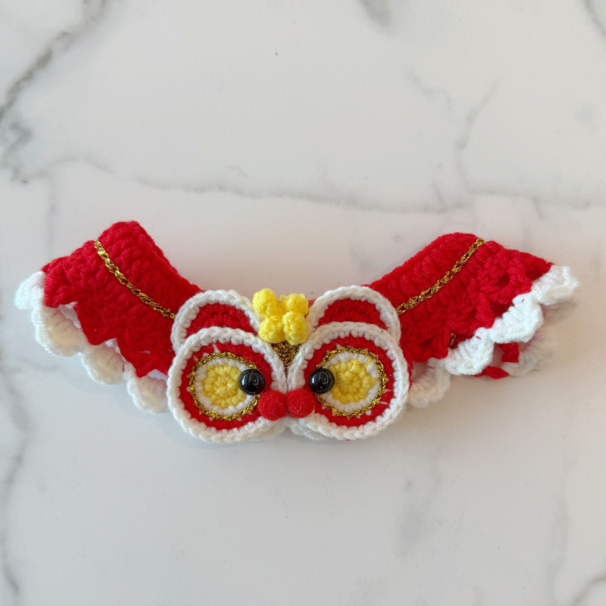 手工编织饰品围巾发带挂饰树脂奶油胶配件米珠奶油胶配饰多款混搭详情7