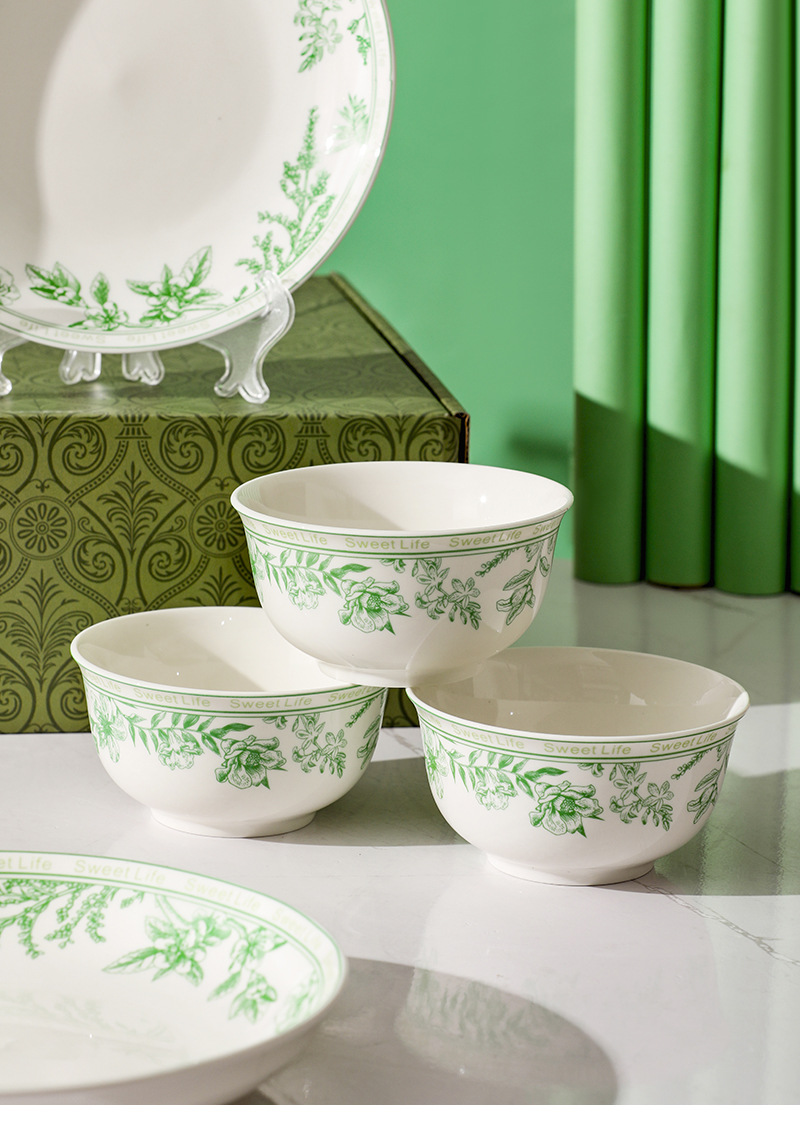 French country-style ceramic tableware set, gift bowls, plates and plates, gift box set, opening event gifts, gift-giving souvenirs pic 13