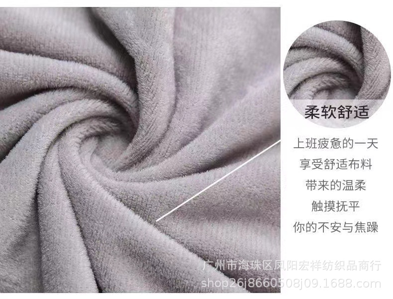 现货批发水晶超柔绒针织面料服装袖套玩具沙发毛绒布料复合里布详情13