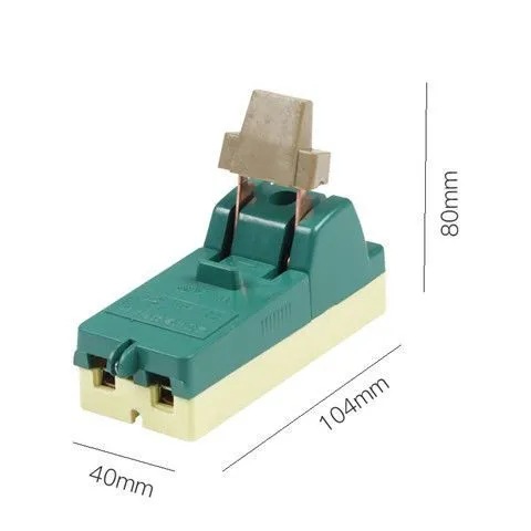 Household knife switch, single-phase electric knife switch, 220V63A, three-phase 380V63A, open-type load single-throw knife switch pic 5