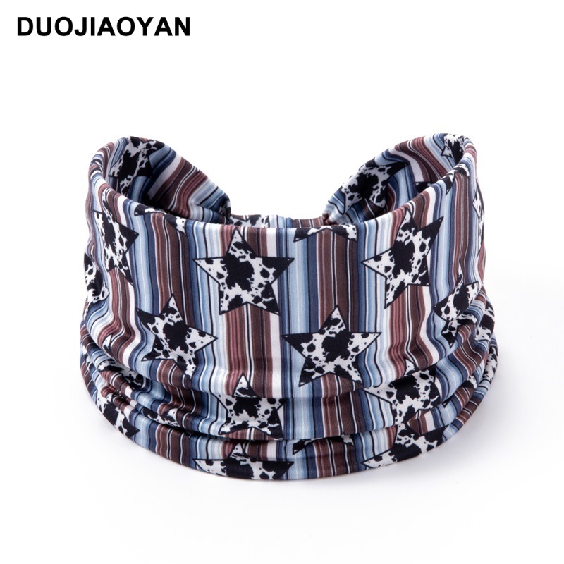 Wholesale of a variety of charming new sporty hair bands, edge knotted hair ties, colorful striped star headscarves, headbands and hair accessories pic 14