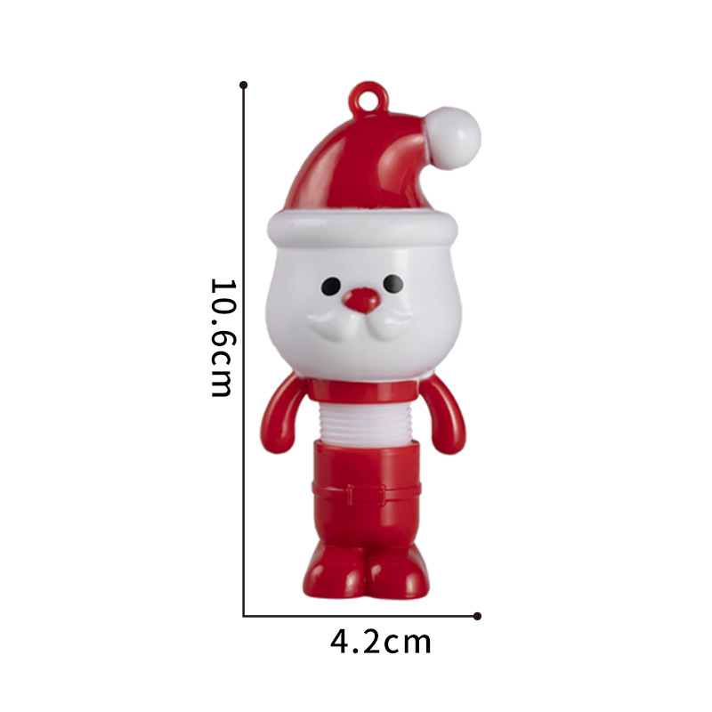 Santa Claus luminous telescopic tube Snowman in various shapes toy office culture Christmas decoration gift pic 9