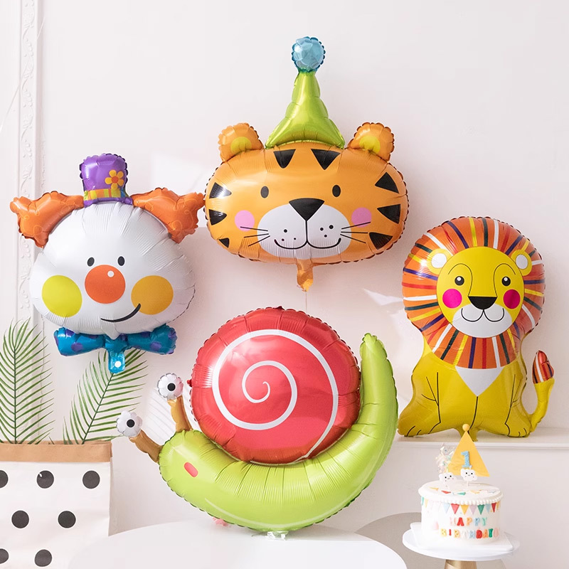 马戏团主题铝膜气球儿童宝宝周岁生日动物幼儿园学校派对布置装饰详情5