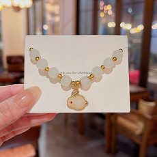 复古巴洛克珍珠人像圆牌双层手链轻奢小众时尚轻奢手串新中式手饰详情7