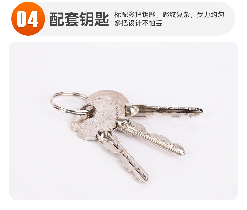 厂家批发仿铜挂锁厚体挂锁一字十字原子锁宿舍柜钥匙抽屉门锁批发详情14