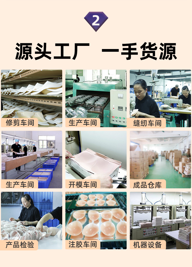 定制加工固态硅胶胸贴有胶防走光防水防汗隐形无痕薄款乳贴贴详情3