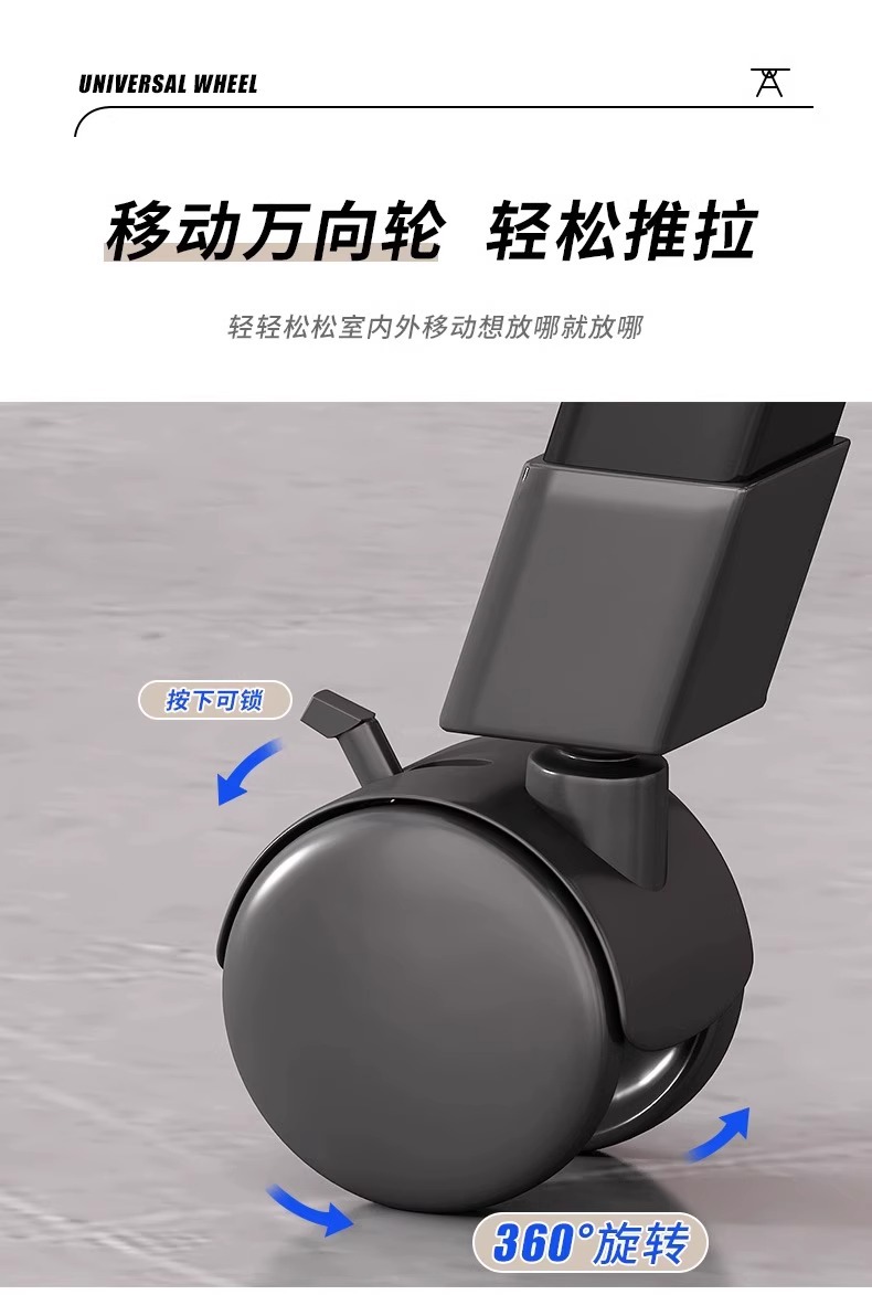 【同款低价】家用落地晾衣架翼型衣架室内跨境带轮晒衣架折叠挂衣杆晒被子神器详情11