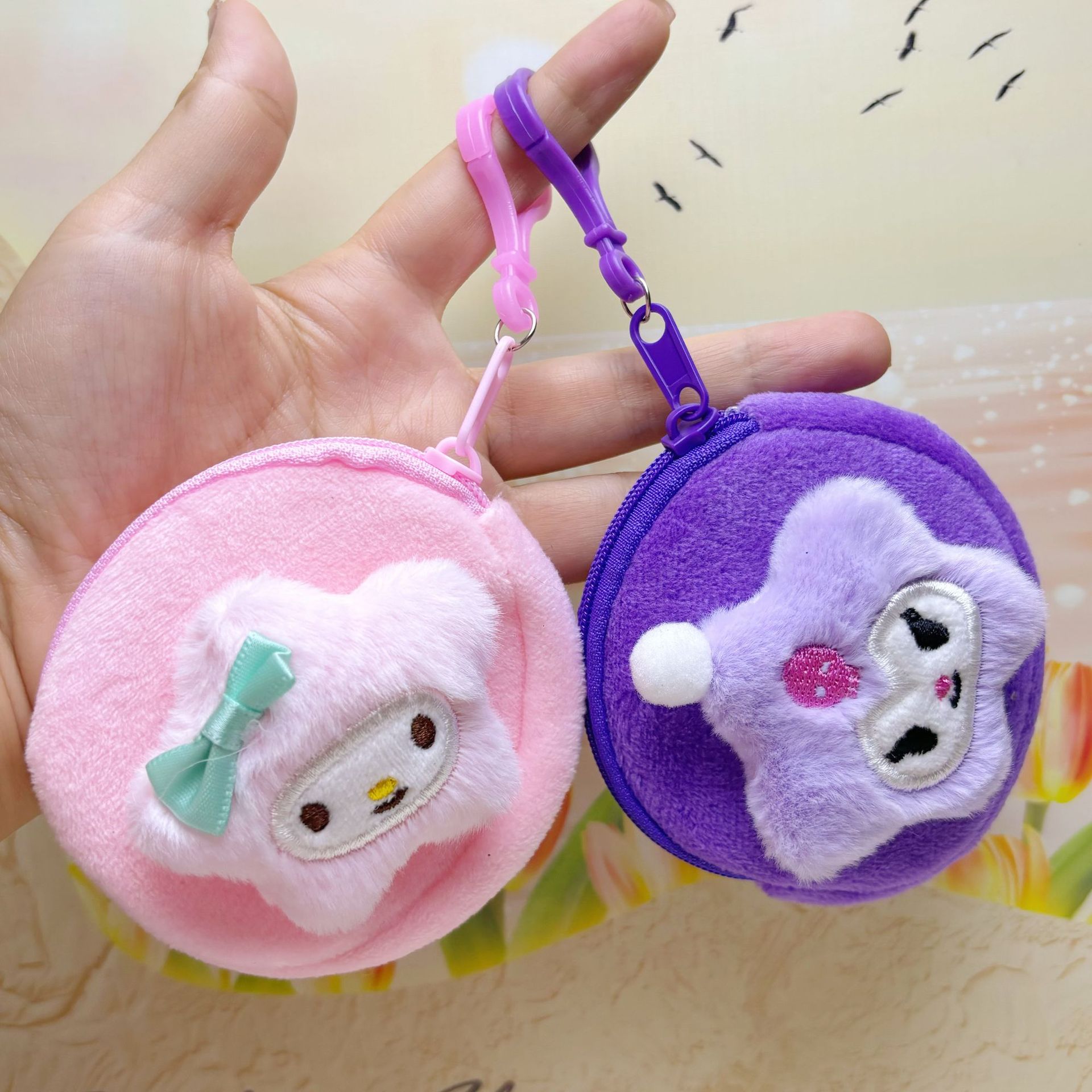 日韩零钱包卡通可爱公仔方形小钱包情侣硬币耳机收纳包小礼品批发详情22