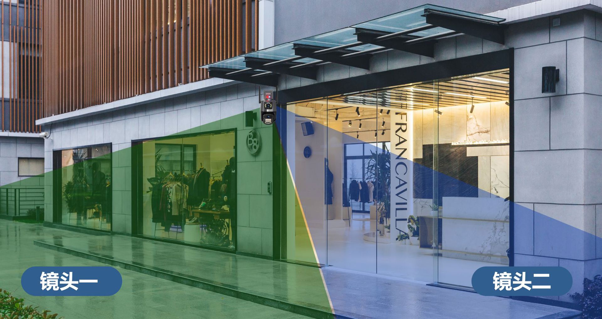 WIFI dual-lens dual-screen surveillance camera icsee gun and ball integrated high-definition outdoor surveillance Dual lens pic 6