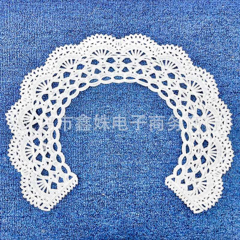 Hollowed-out crocheted white versatile collar clothing accessories, accessories and decorative ornaments pic 6