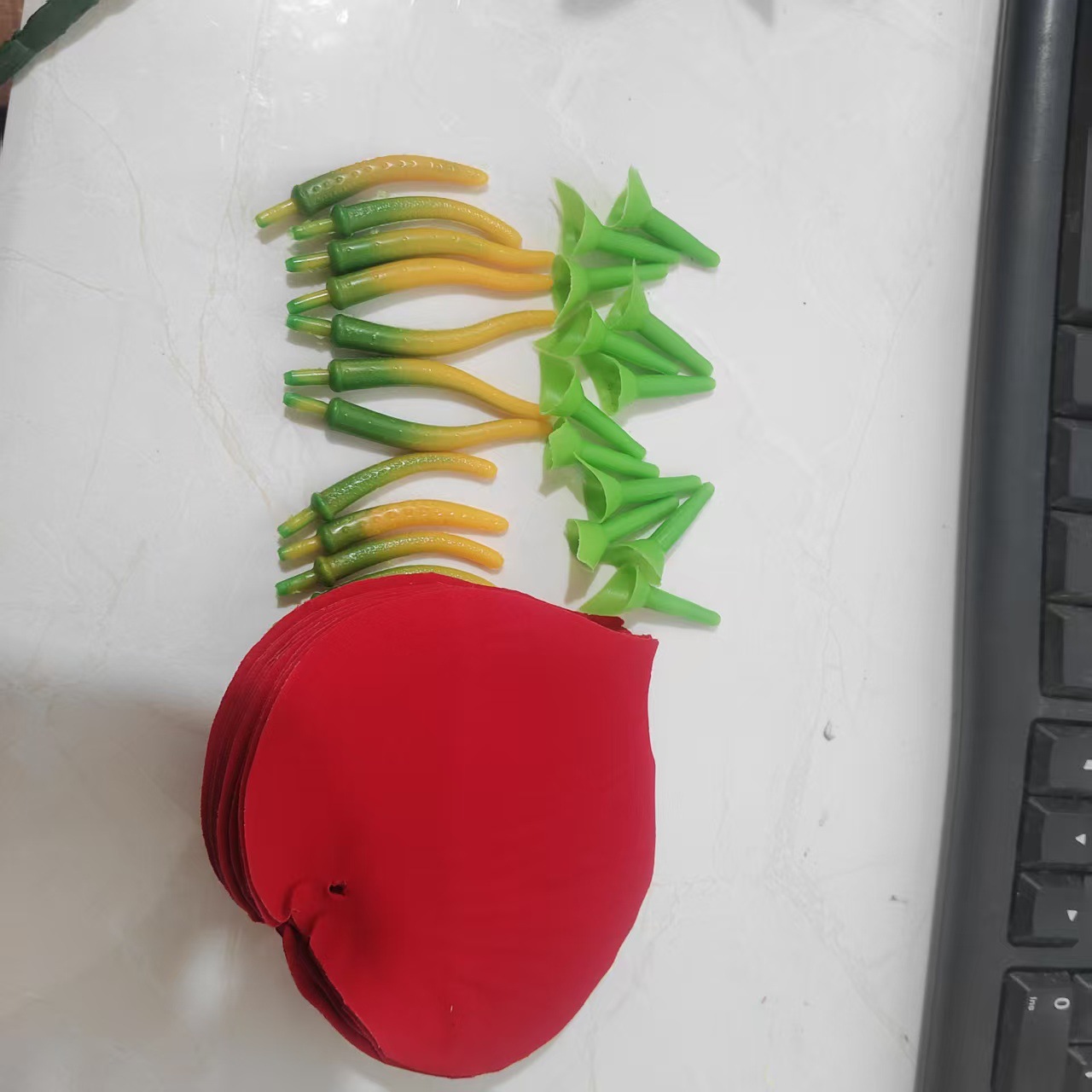 新款仿真12头绒布马蹄莲假花欧式家居客厅装饰室内外摆设绢花详情5