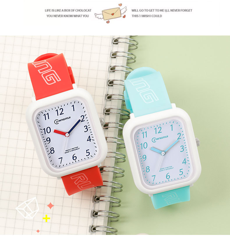 名瑞正品学生石英表游泳防水百搭运动风男手表高中生女生现货批发详情7