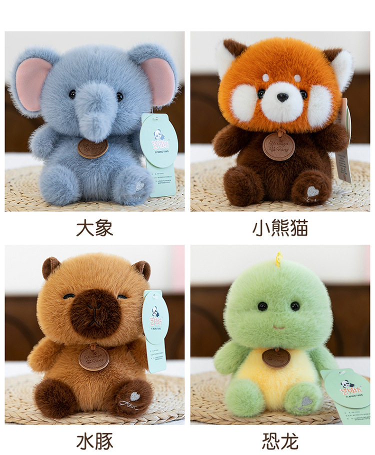 Authentic desk companion, doll, learning accessory, little penguin figurine, cute plush toy, capybara panda doll pic 15