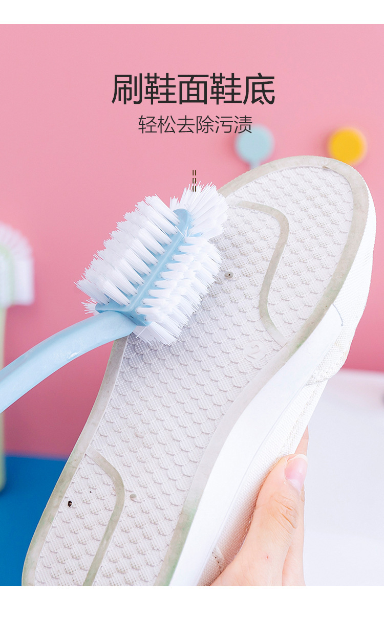 Shoe brushes, household plastic brushes, soft-bristled shoe washing brushes, clothing cleaning, multi-functional five-sided plastic laundry and shoe washing brushes wholesale pic 5