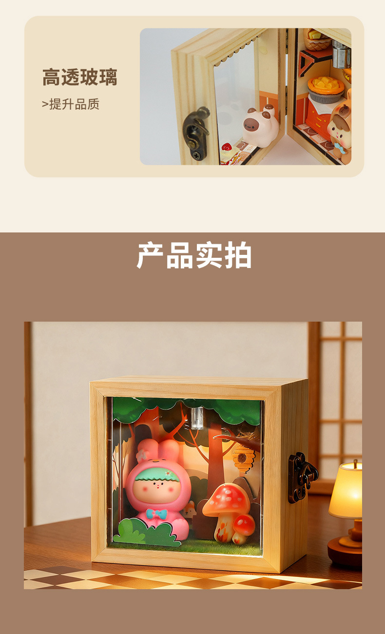 迷你仿真场景盒子手工diy食玩益智玩具男孩女孩礼物卧室摆件夜灯详情9